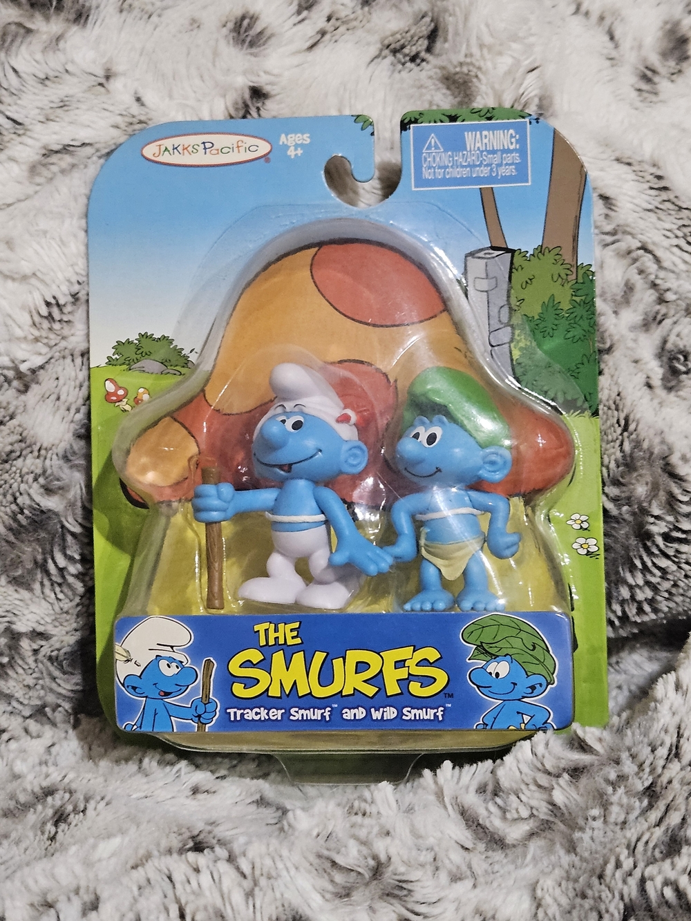 The Smurfs Tractor Smurf and Wild Smurf Figure Set - Blue